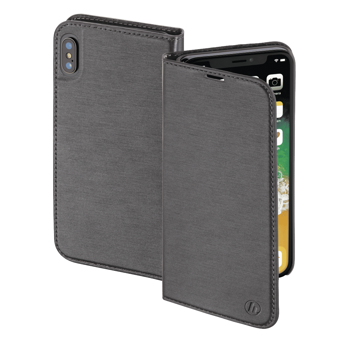 HAMA 181388 "Slim" Booklet for Apple iPhone X, dark grey