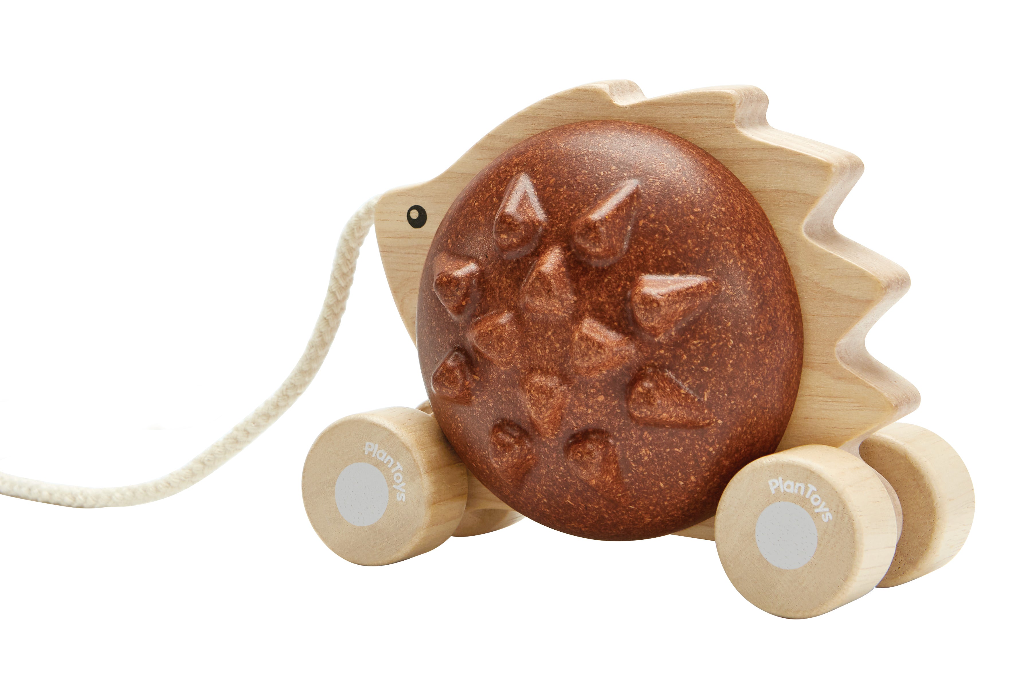 PlanToys Pull - Along Hedgehog - Brown