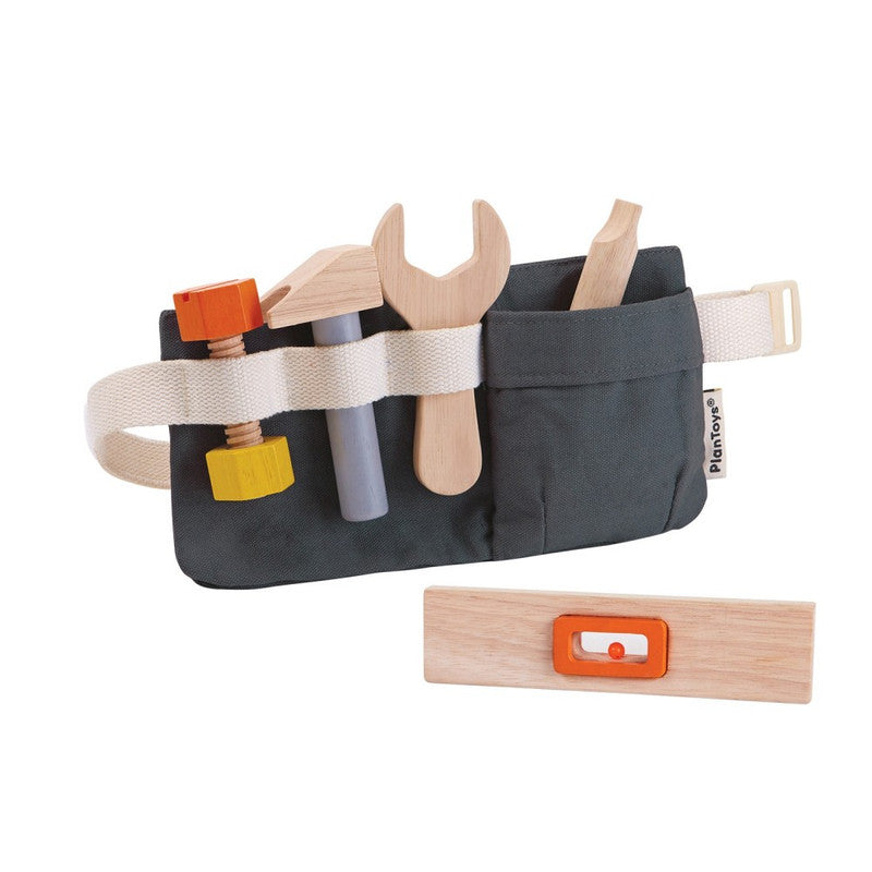 PlanToys Tool Belt — Wooden Pretend Play Set