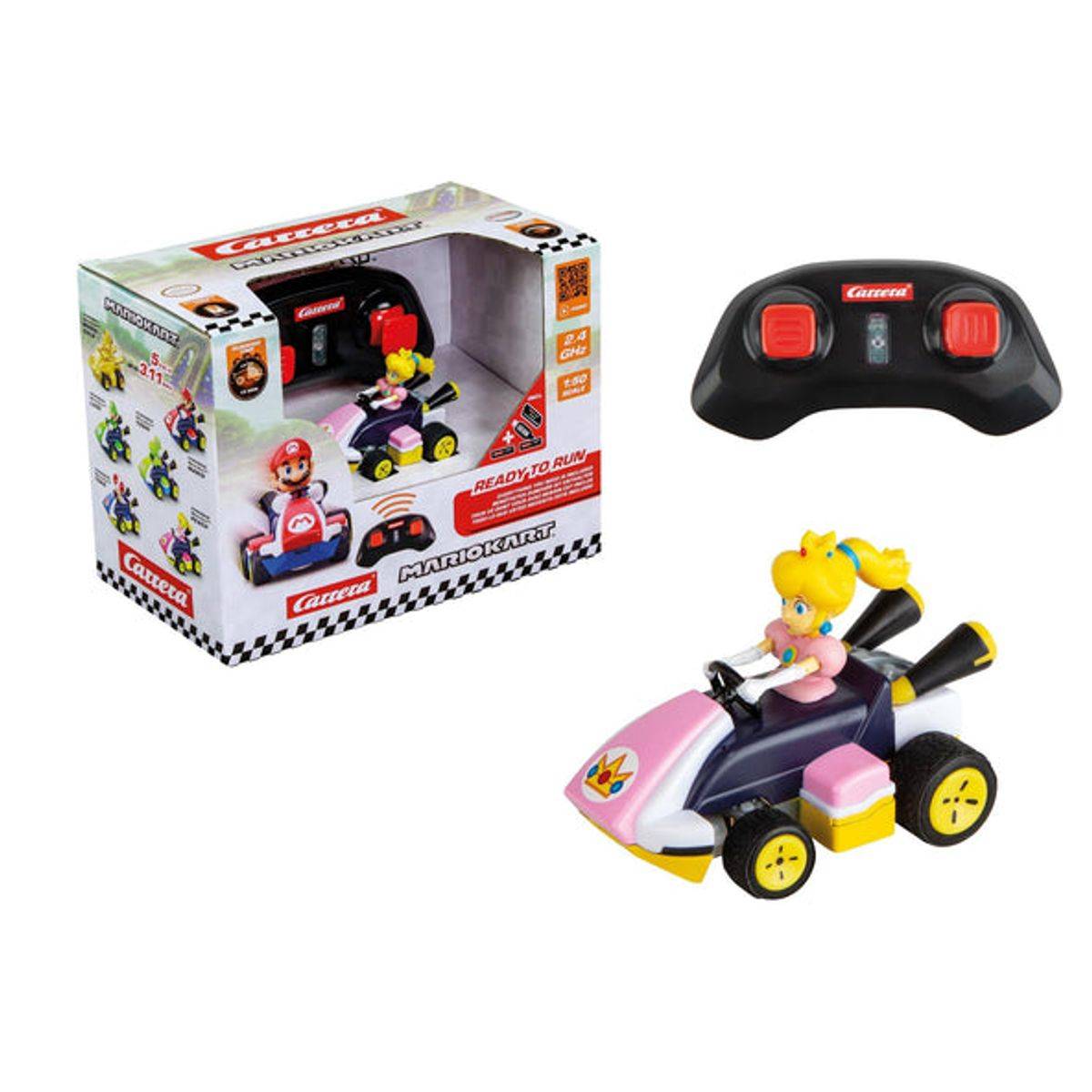 Carrera RC Mario Kart Princess Peach Mini RC Car 1:50, Pink/Purple, 6+ years