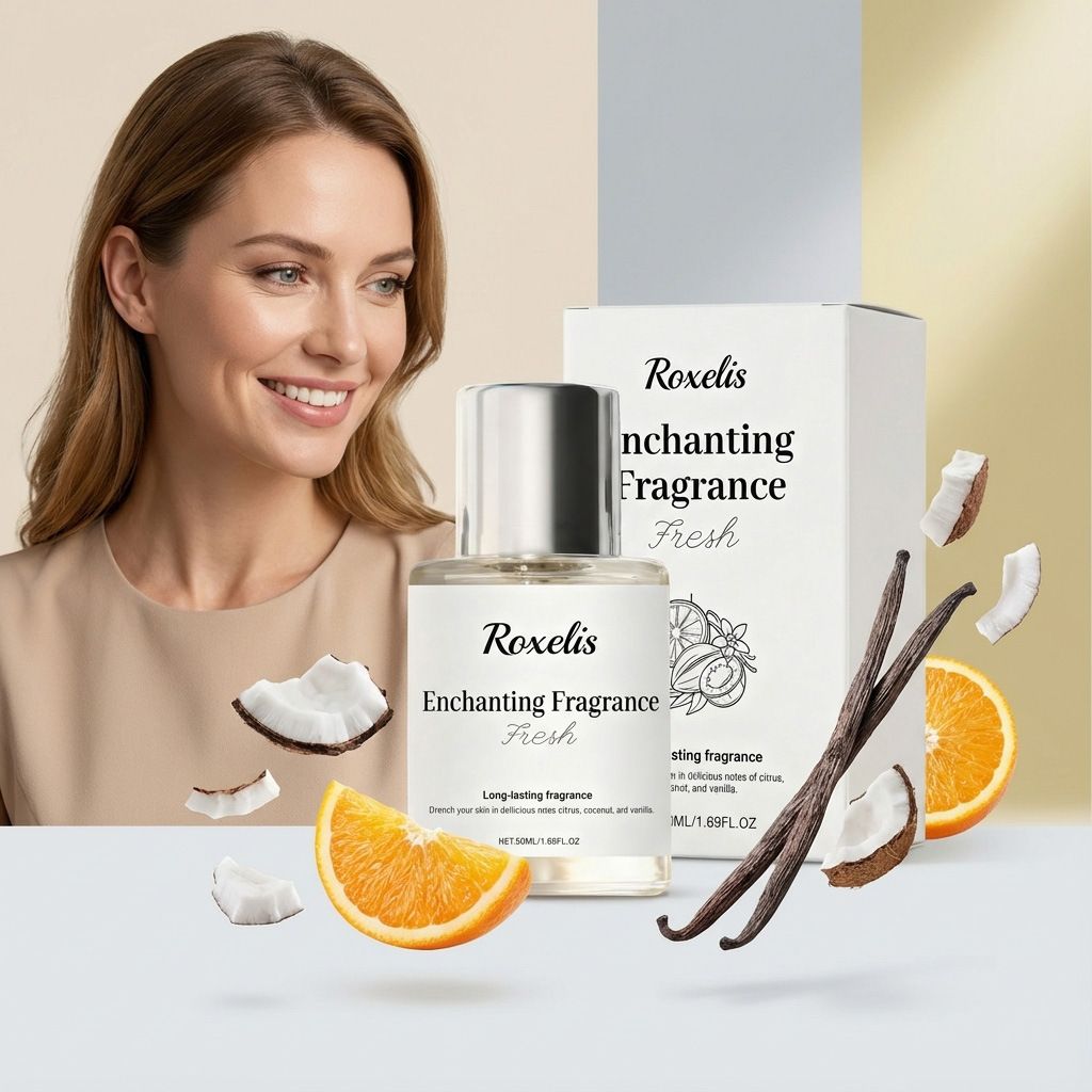50ml Citrus Floral Perfume with Fresh and Romantic Scent