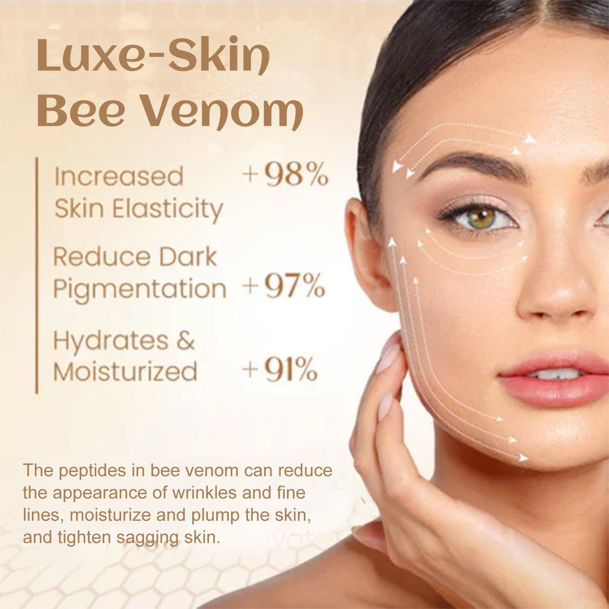 Bee Venom Serum, Reduce Wrinkles, Anti-Aging, Firming, Moisturizing, Natural Skincare ,15ml