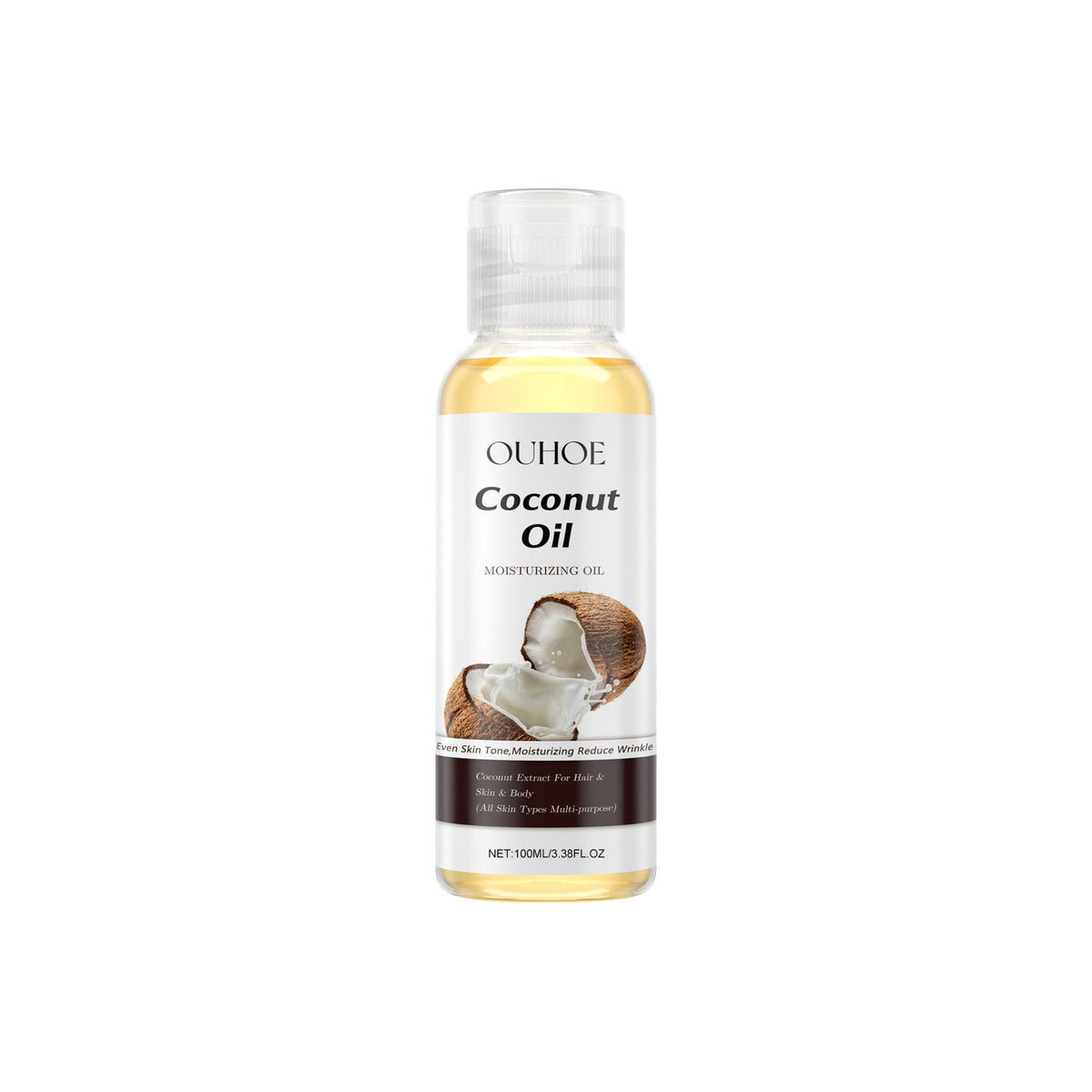 Coconut Essential Oil for Moisturizing and Replenishing Skin, Hair, Brightening, Hydrating ,100ml