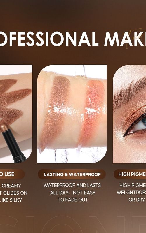 Focallure 12 Colors Eyeshadow Stick Eye Shadow Pallet Face Eyes Makeup Pen Long-lasting Waterproof
