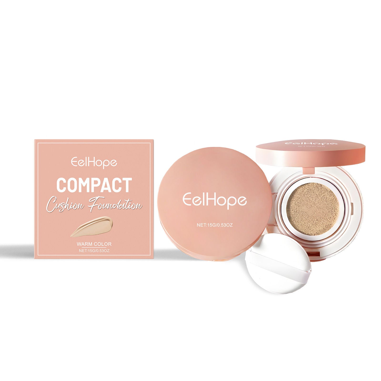 Cushion Foundation, Natural, Hydrating, Long-Lasting, Flawless Skin ,15g