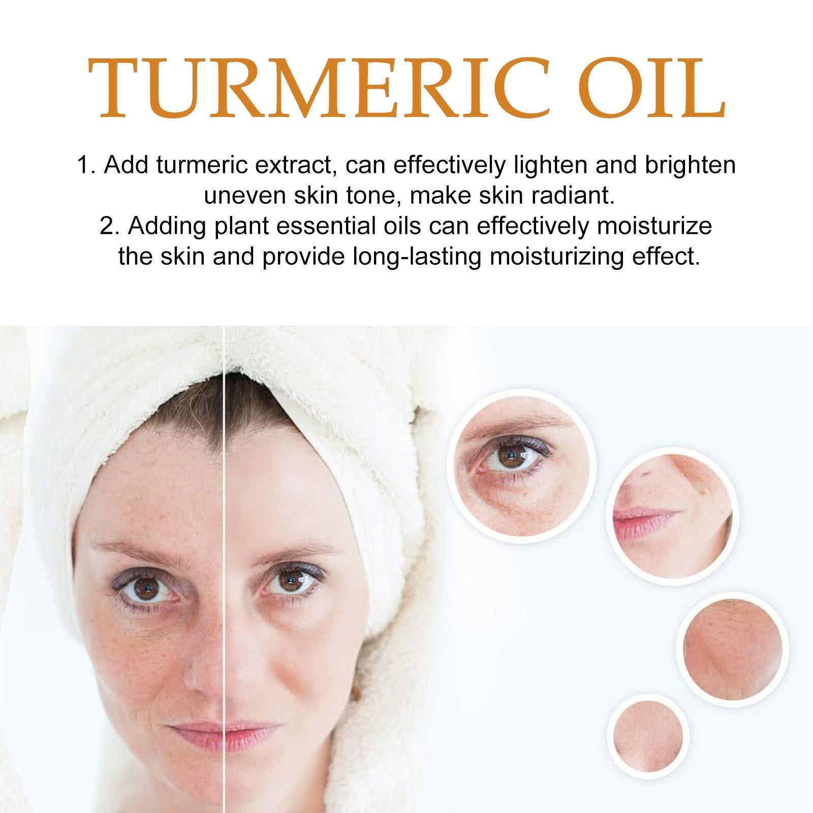 Brightening and Moisturizing Turmeric Facial Oil for Radiant, Glowing Skin ,100ml