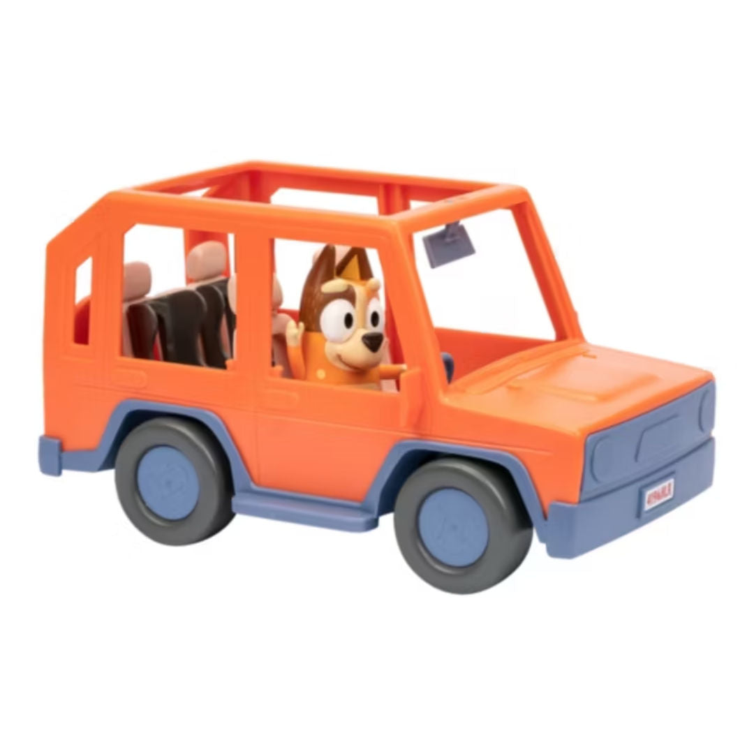 Bluey Series 11 Heeler Family Road Trip 4WD Vehicle Playset 2 Pieces, 3+ years