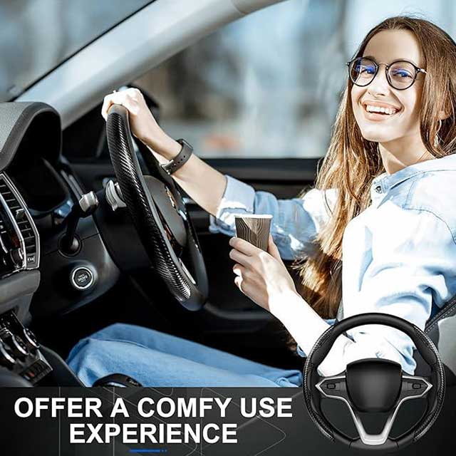 Premium Steering Wheel Cover - Soft, Durable & Anti-Slip Grip for Comfort and Protection