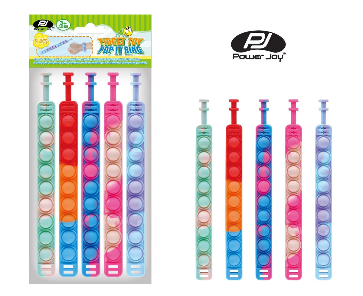 P.JOY FIDGET TOY POP IT RING 5PCS