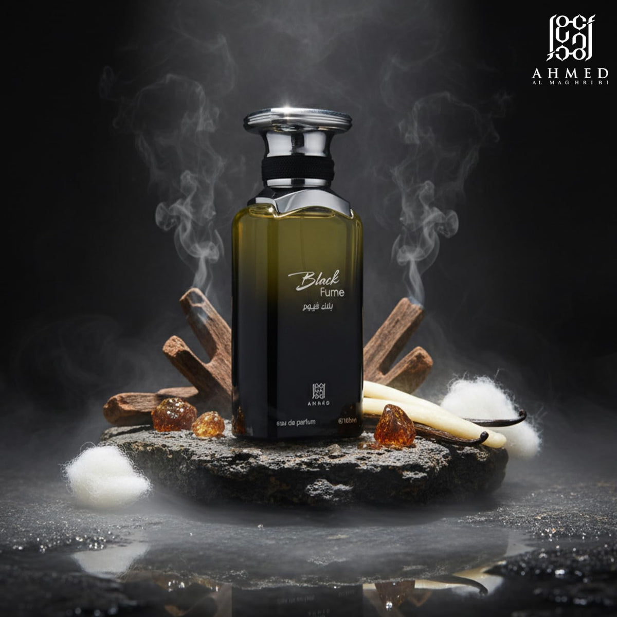 Ahmed Al Maghribi Black Fume Eau De Parfum, 100ml