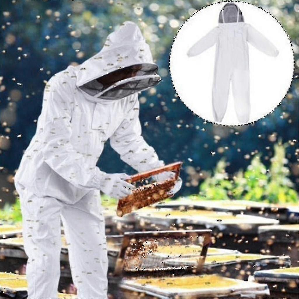 Professional Beekeeper Suit Bee Keeping All Body Hooded Beekeeping Coat New zxin