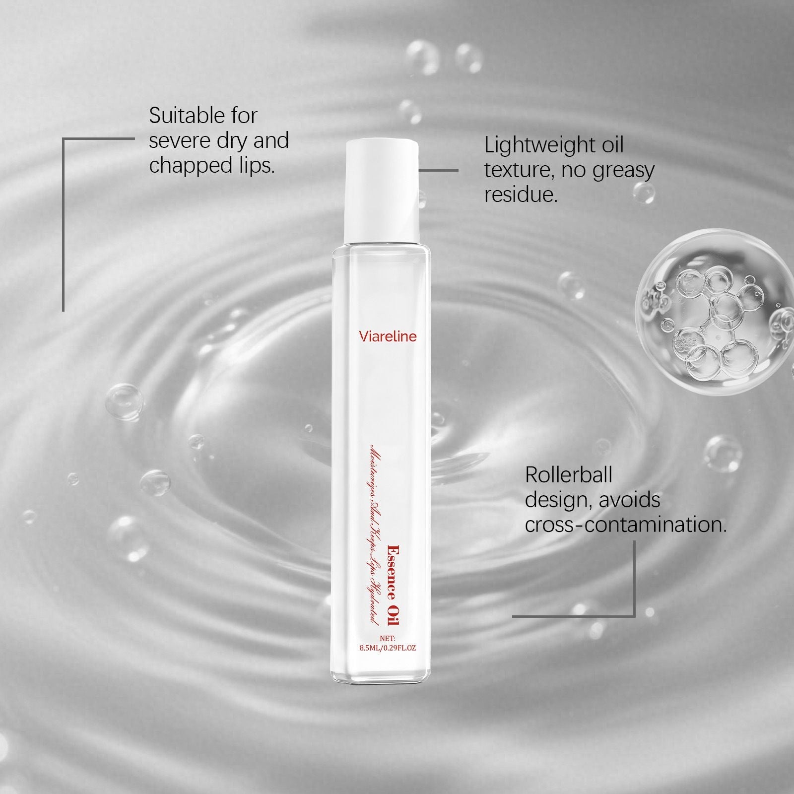 Hydrating Lip Oil Glossy Moisturizing Lip Care 8.5ml