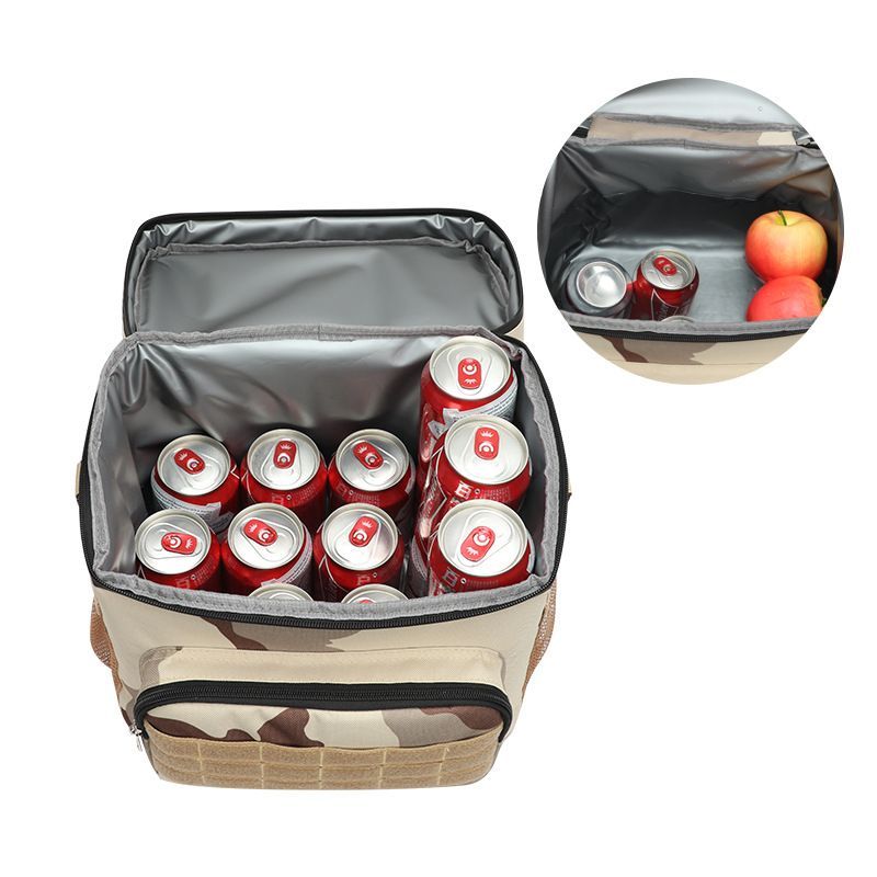 Camouflage Insulated Lunch Bag Waterproof Cooler Tote with Shoulder Strap