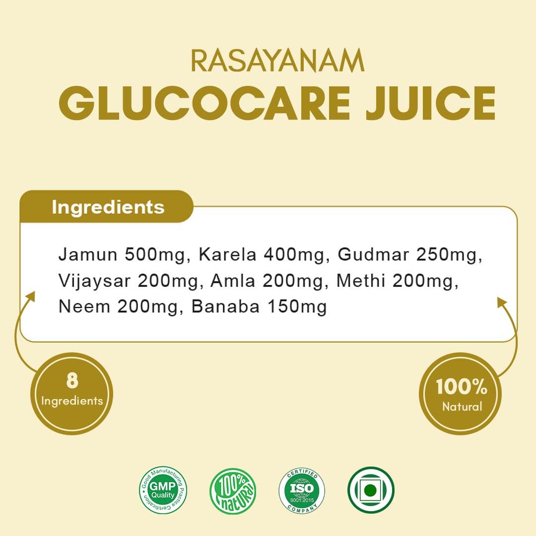Rasayanam GlucoCare Juice For Diabetes Care 750 ML
