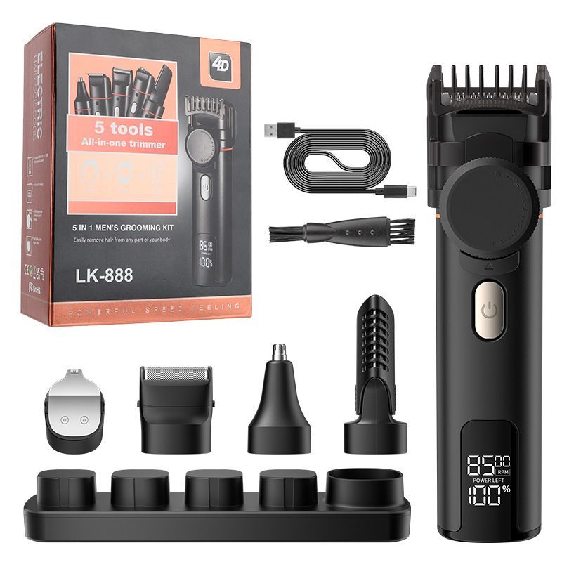 5-in-1 Hair Clipper Grooming Kit