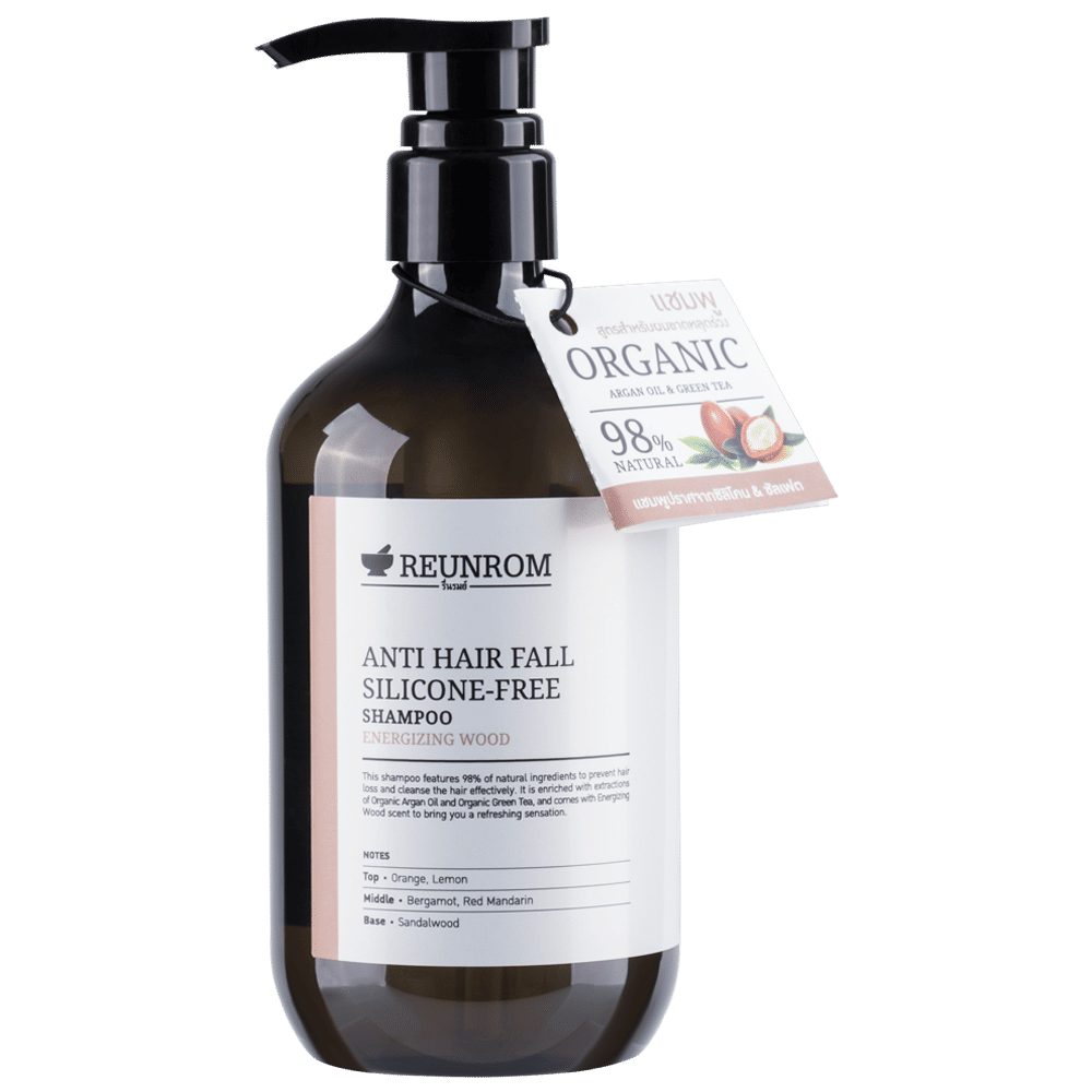 Anti Hair Fall Silicone-Free Shampoo 500ml Reunrom Energizing Wood
