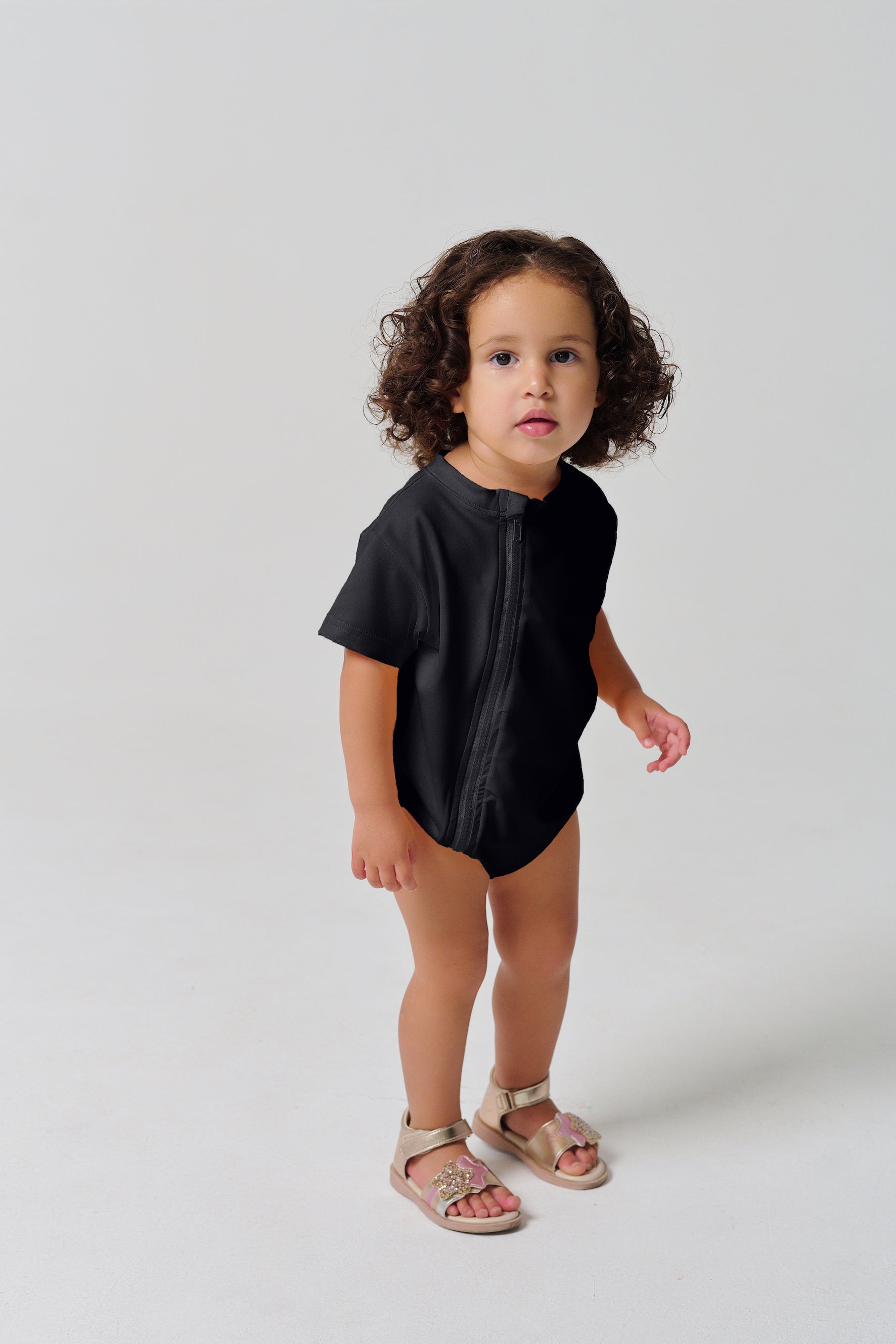 MULU Classic Unisex Baby Romper - Black