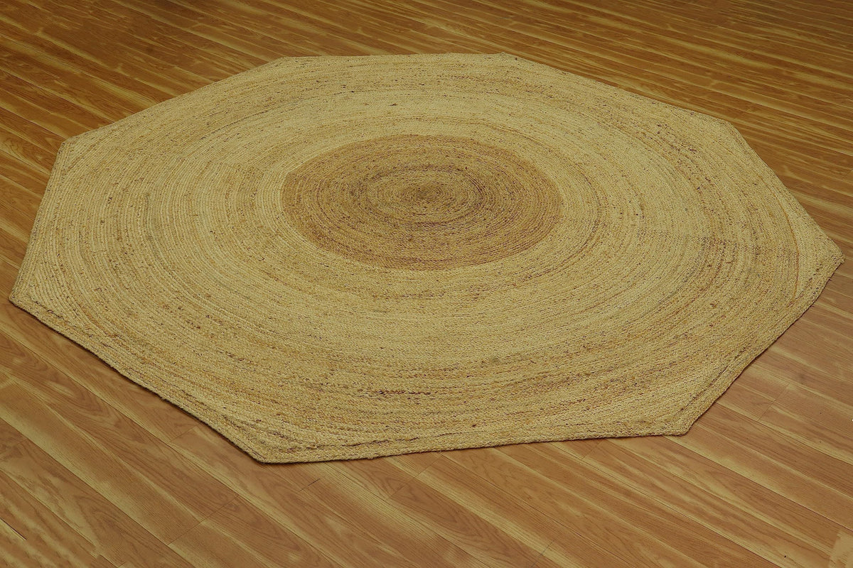 AIESY® Circle Geometric Pattern Collection Jute Area Rug