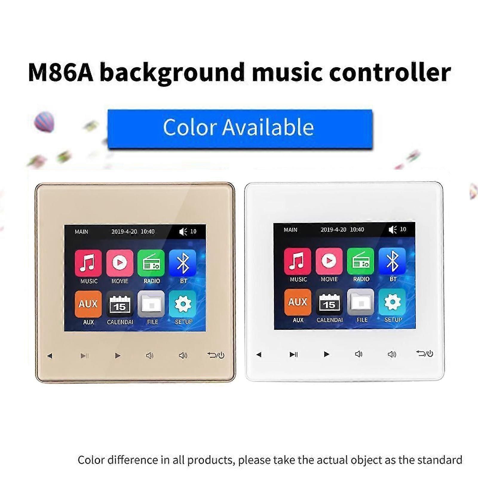 Digital Wall Amplifier Stereo Ceiling Speaker Music Host Bluetooth Touch Key Jy zxin