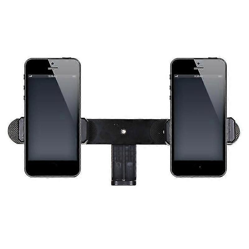 Dual Phone Holder for Selfie Stick Tripod Influencers