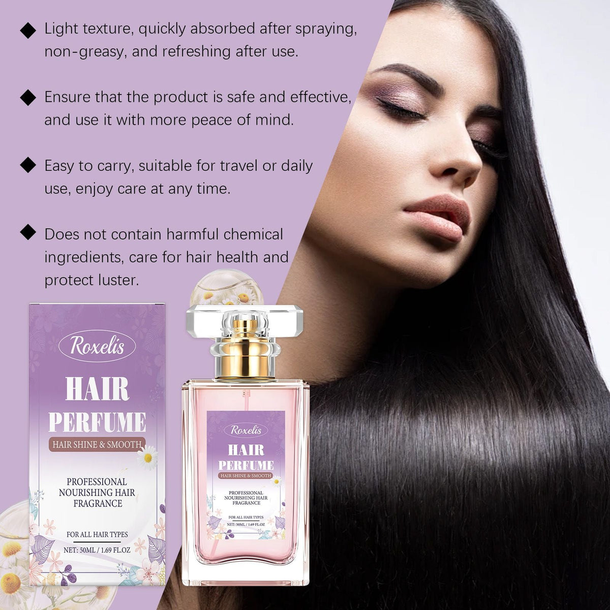 50ml Chamomile Hair Perfume with Hydrating and Fresh Scent