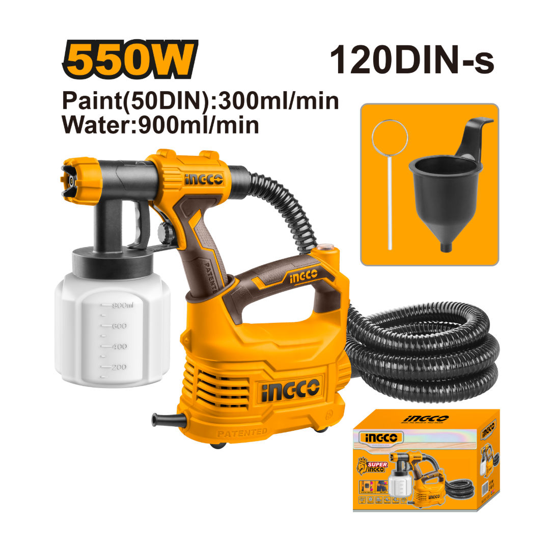 INGCO HVLP Spray Gun, 550W