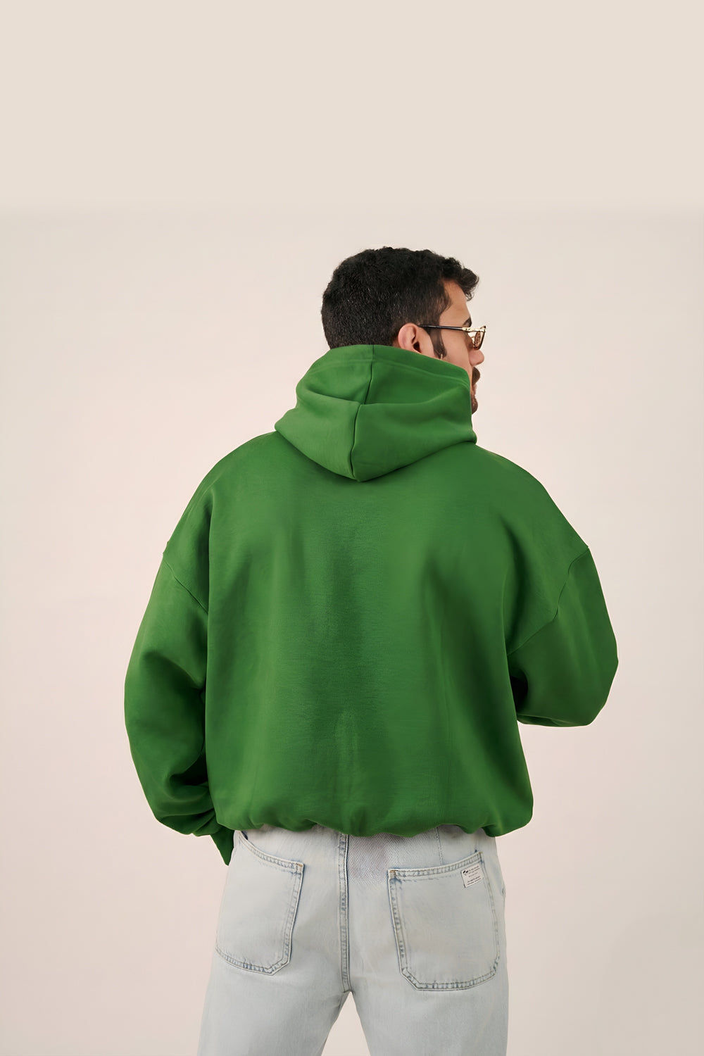 MULU Classic Oversized Hoodie in fleece - Green