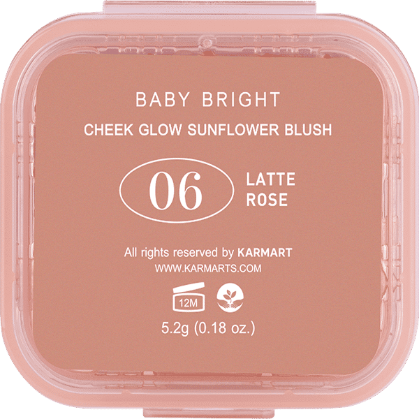 CHEEK GLOW SUNFLOWER BLUSH 5.2G BABY BRIGHT (M) 06 LATTE ROSE