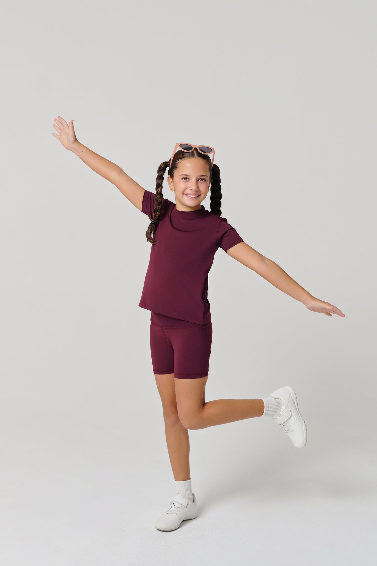 Regular Fit Kids Tights - Maroon