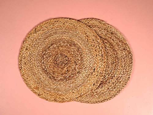 AIESY® Set of 4 Round Heat Resistant Place mats for Party