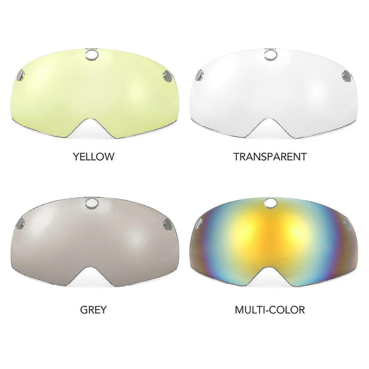 3pcs Detachable Magnetic Visor For Bike Helmet Uv Guard For Men Women