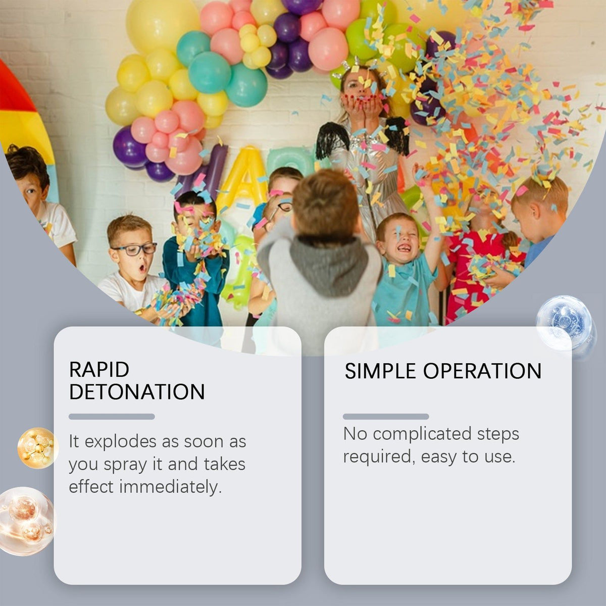 Create a Festive Atmosphere with Latex Balloons, Easy Safe Celebration Spray ,100ml