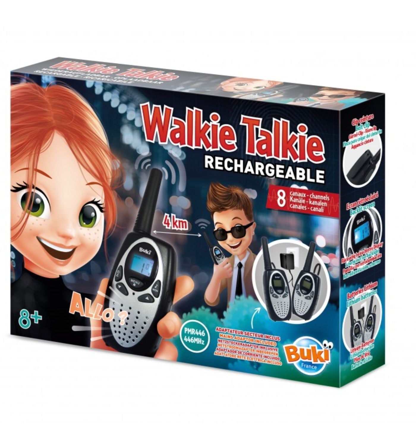 Buki France International Walkie Talkie Rechargeable