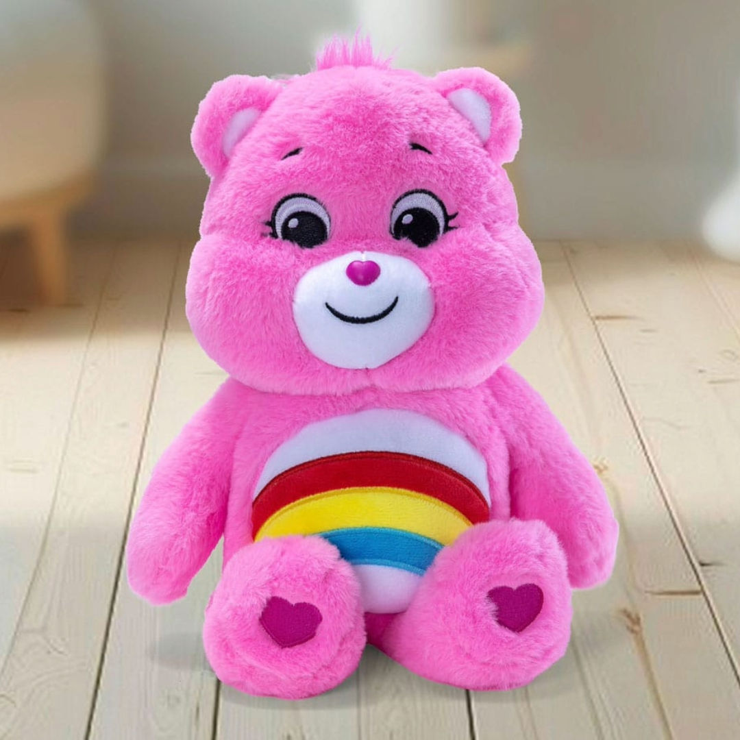 Care Bears Cheer Bear Plush Toy, 35cm, Pink