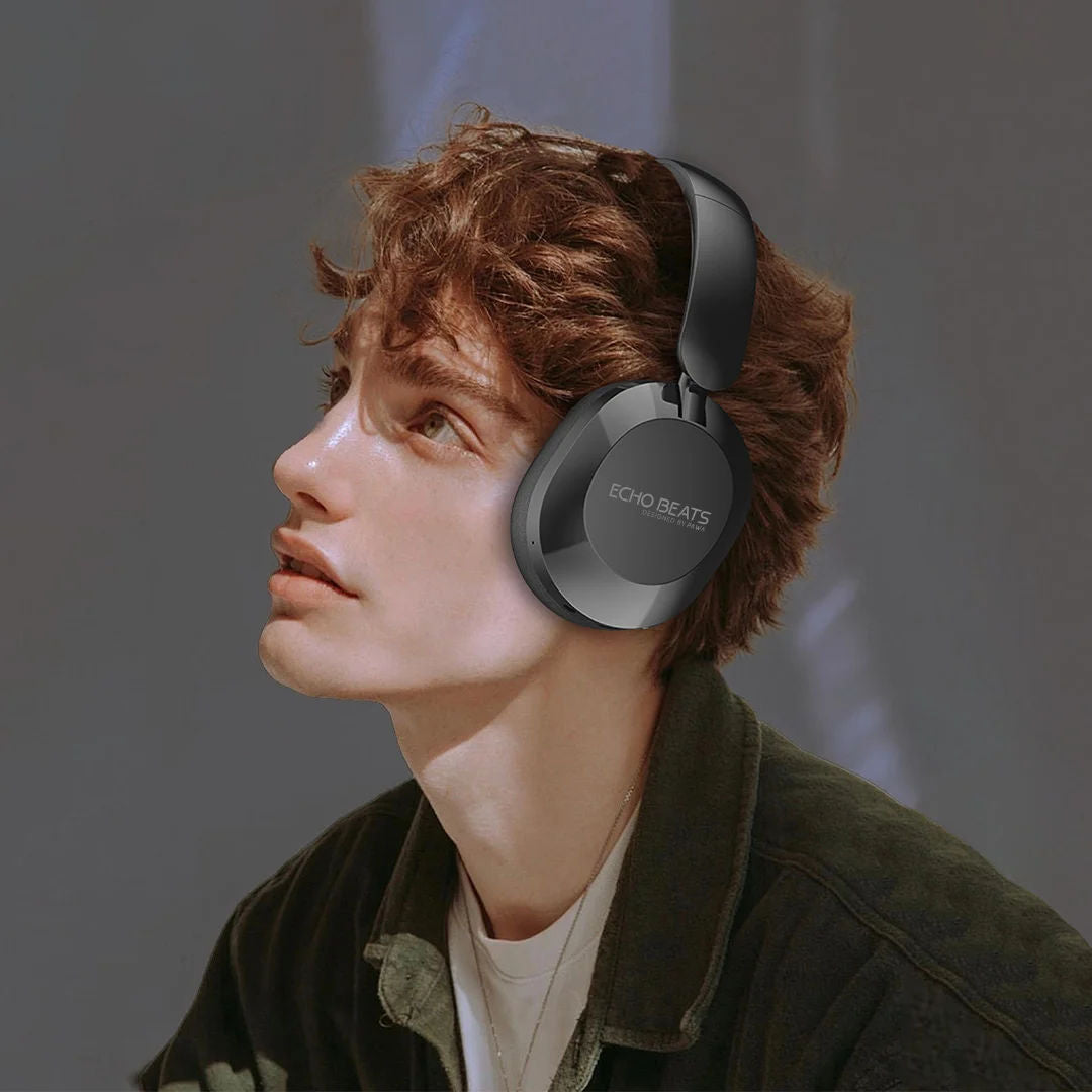 Pawa Echo Beats Wireless Headphone, Black