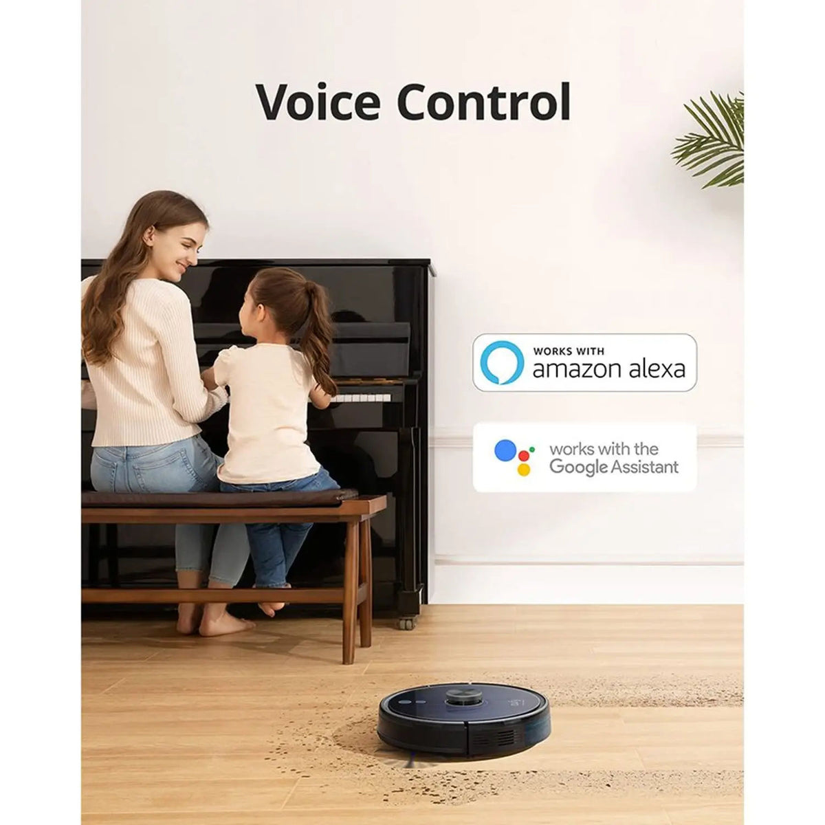 Anker Eufy RoboVac L35 Hybrid+ Robotic Vacuum Cleaner, 3200Pa Smart LiDAR Navigation Robot Vacuum & Mop