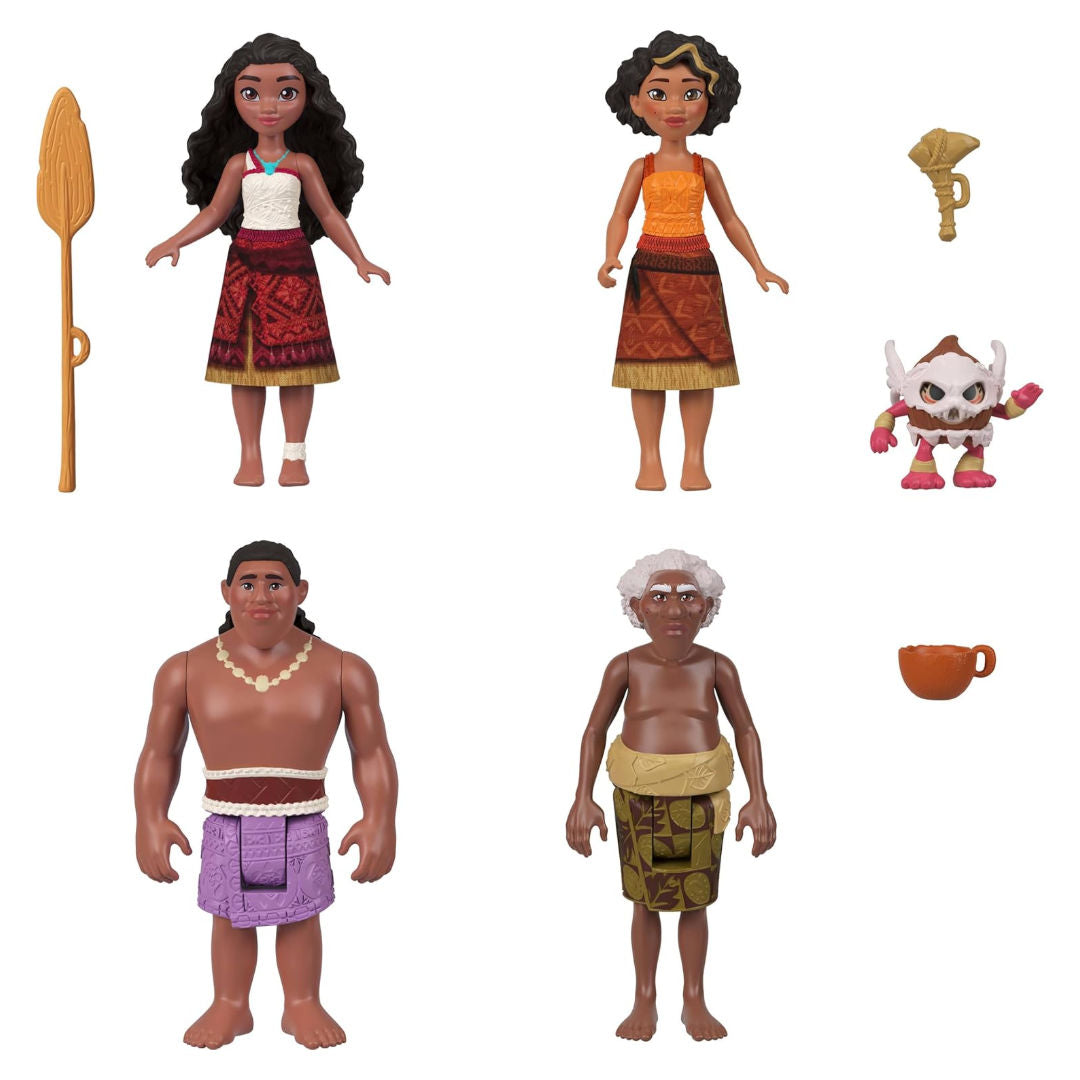 Disney Moana 2 Moana's Canoe Crew Playset, 8 Pieces, For Age 3+ Years