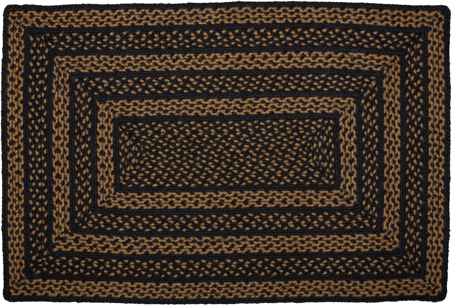 AIESY®  Beautiful Reversible Braided Farmhouse Area Floral Rug
