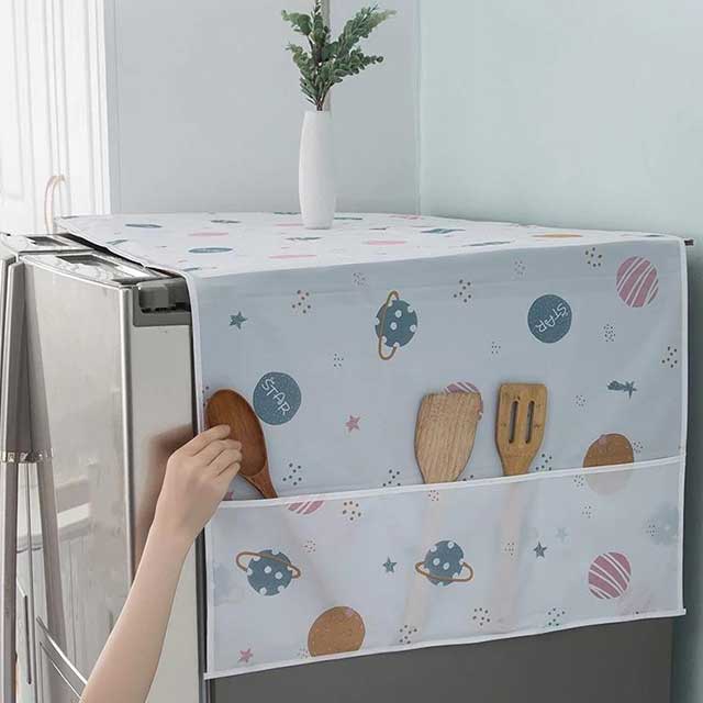 Refrigerator Cover Dust Cloth - Anti-Dust & Waterproof Protector for Fridge & Freezer
