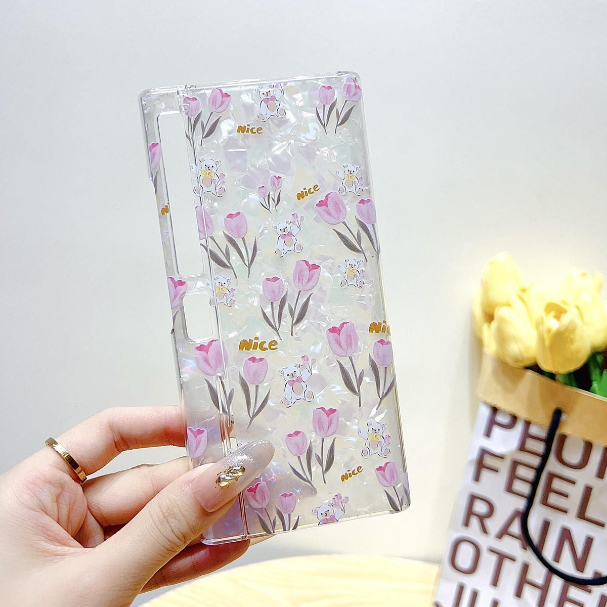 Flower Pattern PC Case For Huawei Mate Xs 2