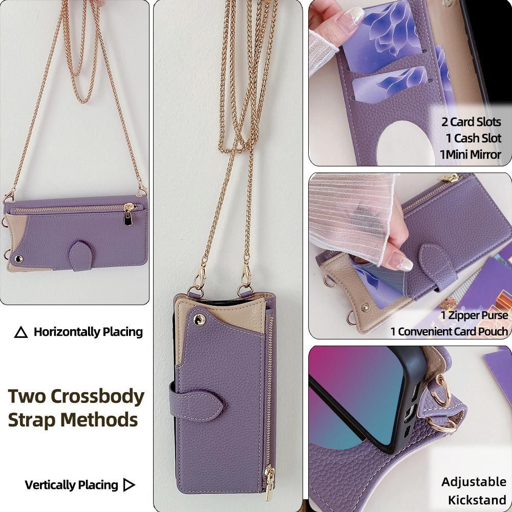 Litchi Leather Case For Huawei nova 12i / Enjoy 70 Pro