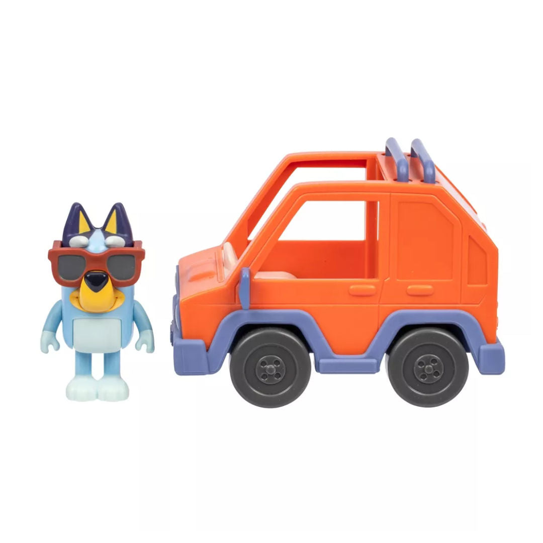 Bluey Series 13 Mini 4WD Vehicle with Bluey Figure Playset (7.6cm), 3+ years