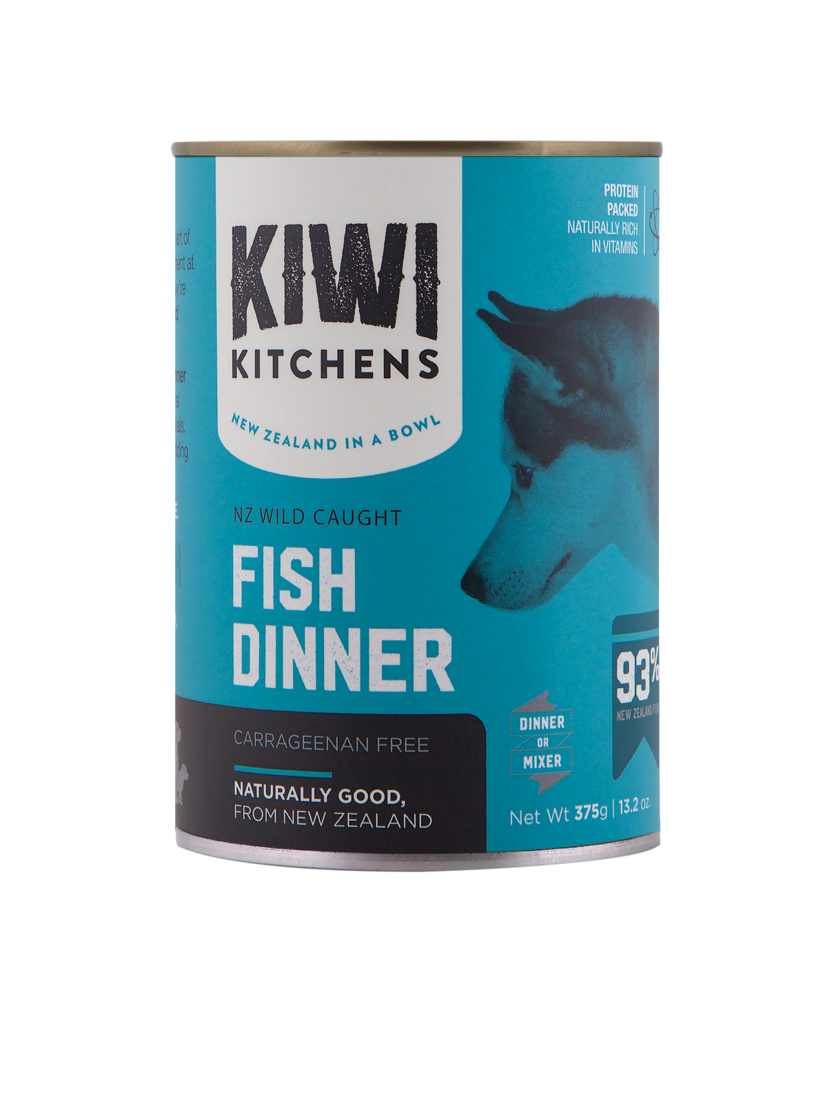 Kiwi Kitchens Wild Caught Fish Dinner Canned Wet Dog Food-375gms