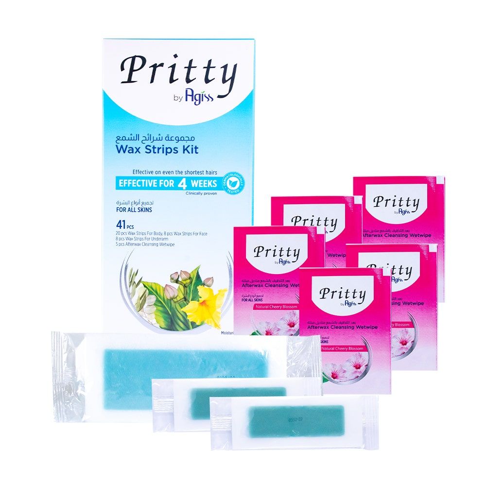 Pritty Full Wax Strips For All Skin Types, 1 Kit