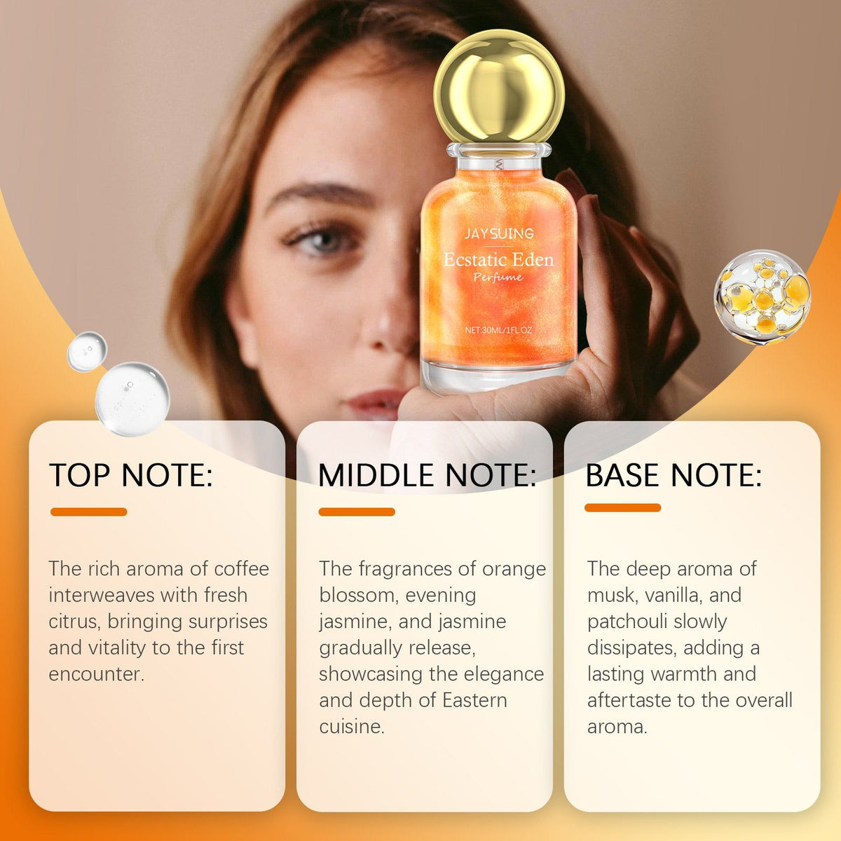 Carnival Eden Perfume, Fresh Natural Fragrance, Long-lasting, Perfect for Daily and Date Wear ,30ml
