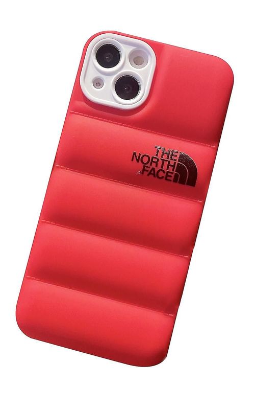 For iPhone 13/13 Pro/13 Pro Max - Winter Down Jacket 3D Puffer Soft Cloth Phone Case