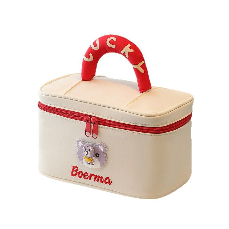 Large Travel Makeup Bag with Carry Handle