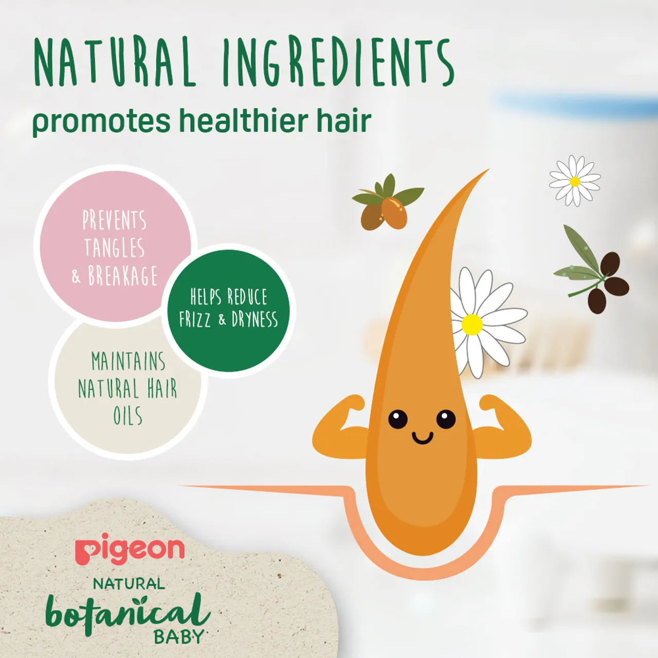 Pigeon - Natural Botanical Baby Shampoo 200ml