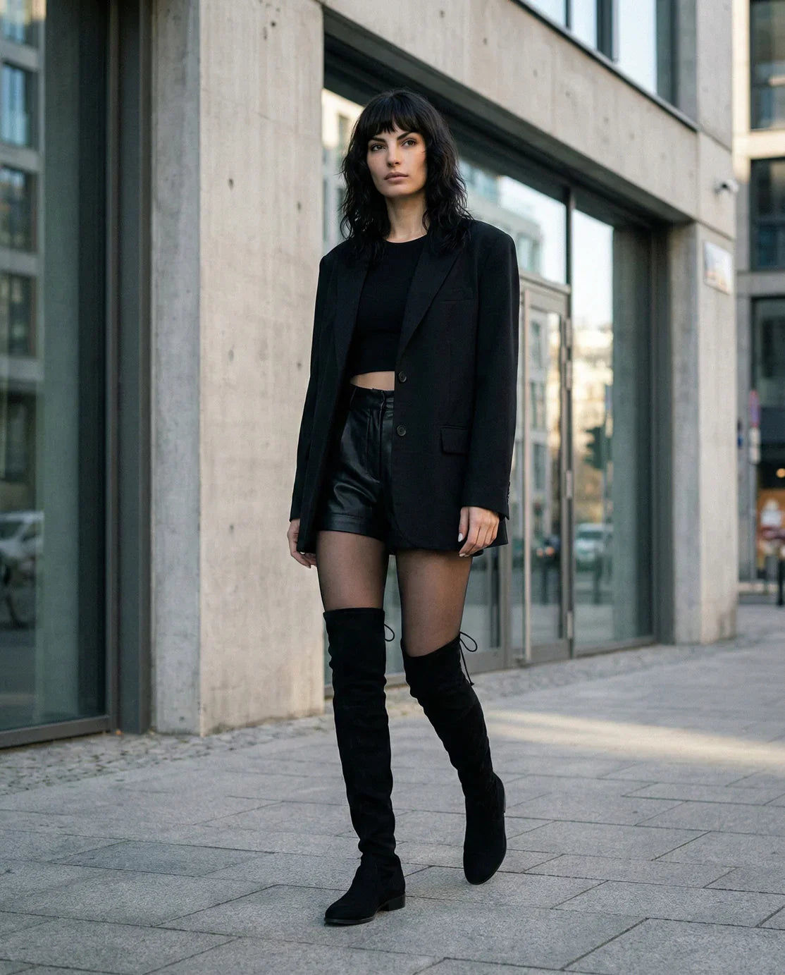 Stuart Weitzman Lowland Bold Suede Over the Knee Boots
