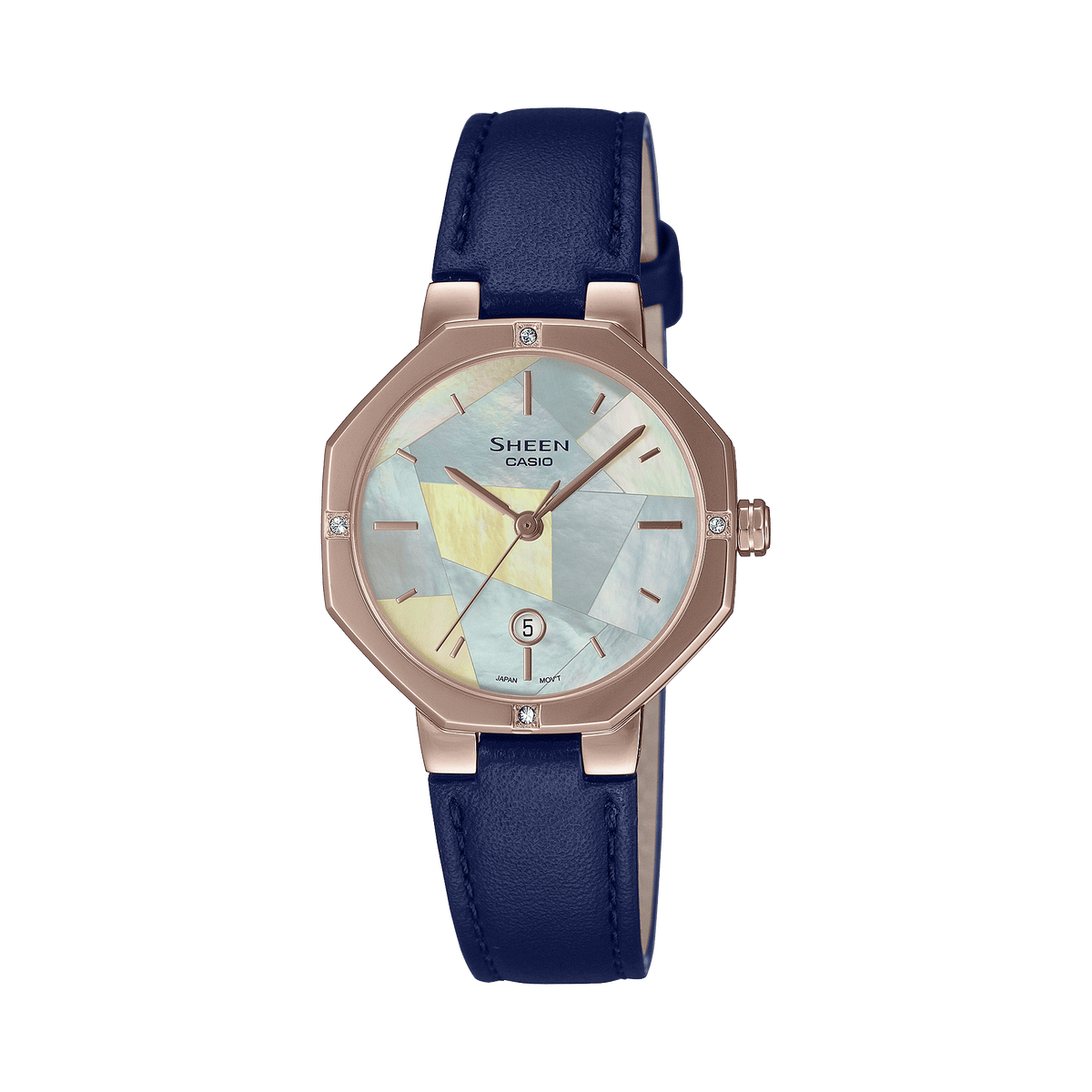 Casio Sheen Women's Watch with Mother of Pearl Dial, Series SHE4543CGL